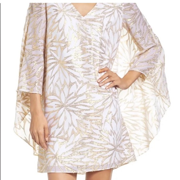 Lilly Pulitzer Dresses & Skirts - LILLY PULITZER MIRI SILK CAFTAN DRESS *RESORT WHITE* PALM BURST SIZE 0 NWT $278